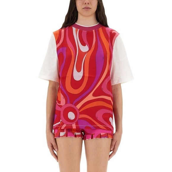 Emilio Pucci | Tops | Pucci Iris Print Tshirt Nwt | Poshmark